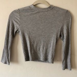 Urban Outfitters grey crop top